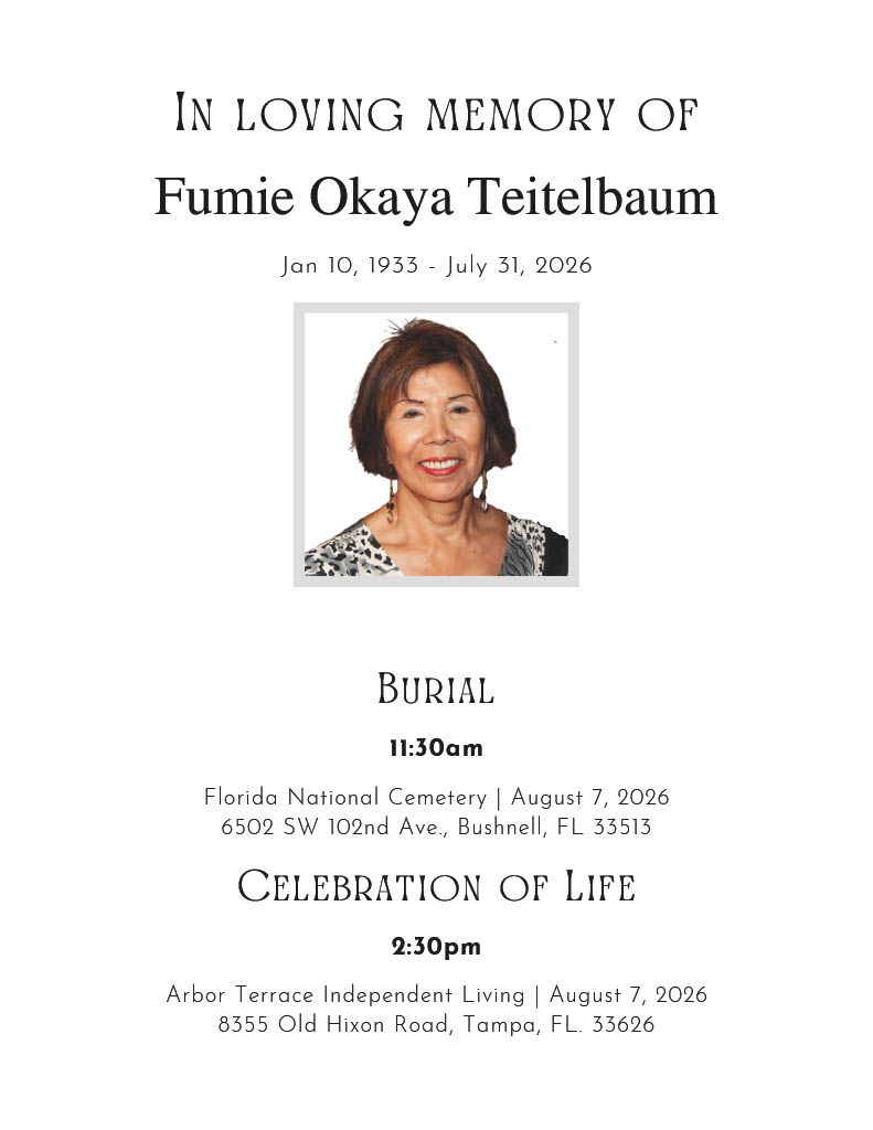 Fumie Okaya Teitelbaum